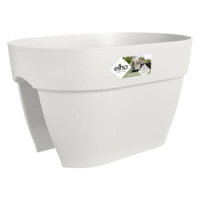 Imagen de Elho Vibia Campana Flower Bridge 40 Jardinera por Balcón Y Exterior Ø 39 x H 22 cm Blanco/Silky White