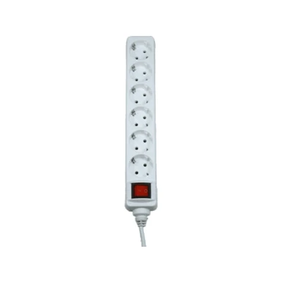 Imagen de Regleta Hama 69223783, 6 Enchufes Con Contacto a Tierra, Interruptor On/Off, Blanco