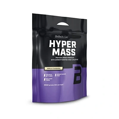 Imagen de BioTechUSA Hyper Mass Gainer con Carbohidratos y Mezcla de Proteínas Creatina Micronizada Sin Gluten, 6.8 kg, Vainilla
