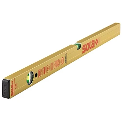 Imagen de Sola AZM Nivel Magnético de Aluminio Extra Resistente 50 cm con 2 Burbujas Precisión Focus, Oro