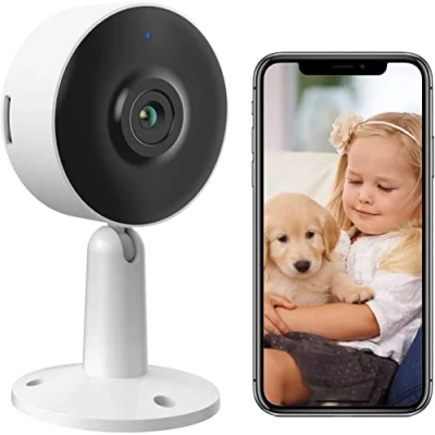Imagen de ARENTI Smart Baby Monitor with Mobile App,1080p FHD, IN1 Video Monitor,Detección de Sonido y Movimiento, Audio 2 vías, visión Nocturna, cámara para Perros Seguridad Interior, Funciona con