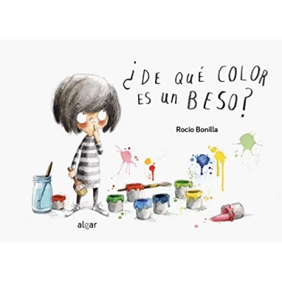 Imagen de de qué color es un beso: 21 (Libros Cartón)