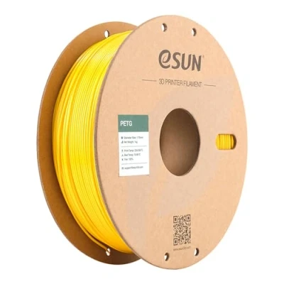 Imagen de eSUN Filamento PETG 1.75mm, Impresora 3D PETG, Precisión Dimensional +/ 0.05mm, 1KG Carrete (2.2 LBS) para de Impresión 3D, Amarillo Sólido