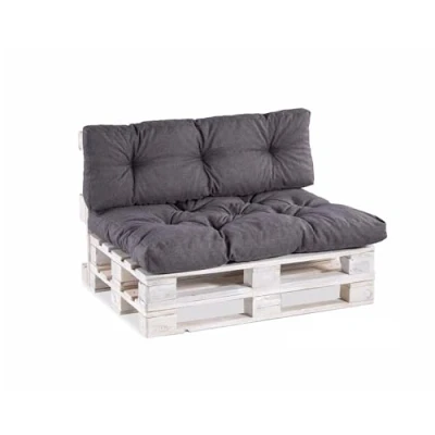 Imagen de Gutekissen® Cojines para palets PPI (Asiento 120x40, gesteppt Antracita)