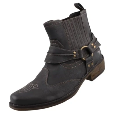 Imagen de Mustang 4116 501 259, Botas Camperas Hombre, Gris (Graphit), 45 EU