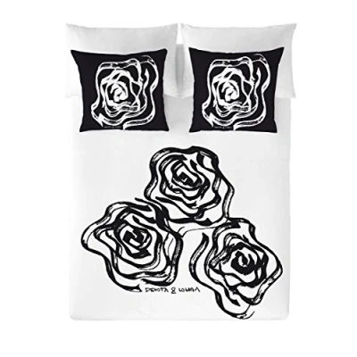 Imagen de Devota &amp; Lomba Rosas Funda Nórdica, Algodón, Multicolor, cama 150 cm
