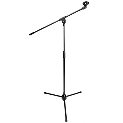 Imagen de RockJam soporte brazo del micrófono con clip para micrófono, color Negro