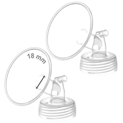 Imagen de Maymom Parte de bomba cuello ancho compatible con bombas Spectra S1/S2; brida boca ancha; no original; reemplaza Shield (dos bridas 18 mm)