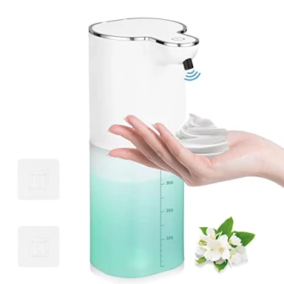 Imagen de JOFLVA Automatico Dispensador Jabon Baño, IPX5 Resistente al Agua Sin Tocar Pared, Carga USB con Sensor Cocina, Apto para Hotel