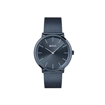 Imagen de BOSS Reloj Analógico de Cuarzo para hombre con correa malla acero inoxidable Azul 1513827