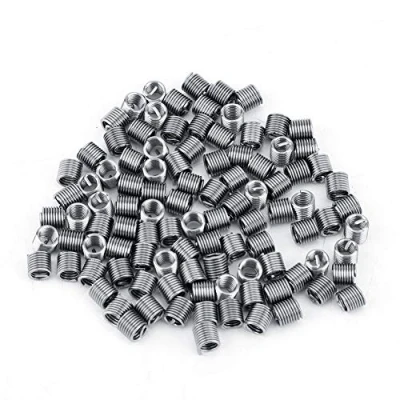 Imagen de 100 Piezas Hilo de Inserción Alambre, Helicoidal Reparación M4 Acero Inoxidable Inserto Rosca SS304 Alambre en Espiral, Helicoidal(M4*0.7 * 2D)