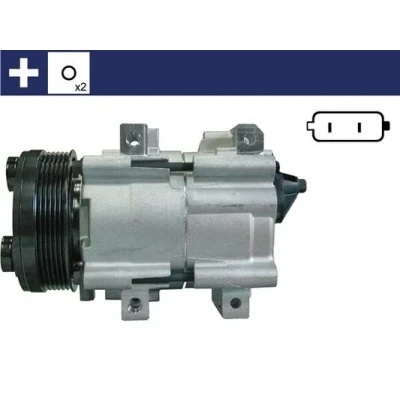 Imagen de MAHLE ORIGINAL ACP 153 000S Compresor de Aire Acondicionado FS10 170 12 PAG 46 R 134 a con junta anular sin tornillo purga aceite FORD: MONDEO 2