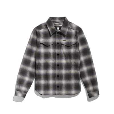 Imagen de G STAR RAW check overshirt, Sobrecamisas para Hombre, Multicolor (raven blur D23662 C904 C754), XXL