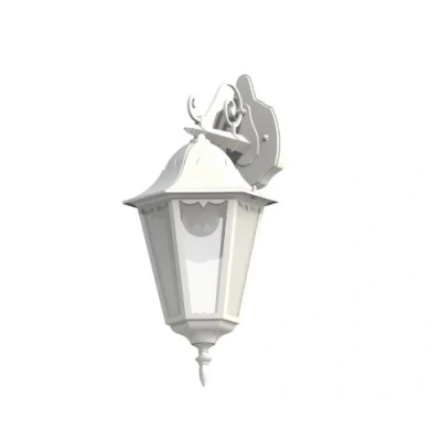 Imagen de Eglo NAVEDO Aplique de pared para exterior Blanco E27, Iluminación al aire libre, exterior, Blanco, Aluminio, Vidrio, IP44, Entrada, Jardín, Patio, Transparente