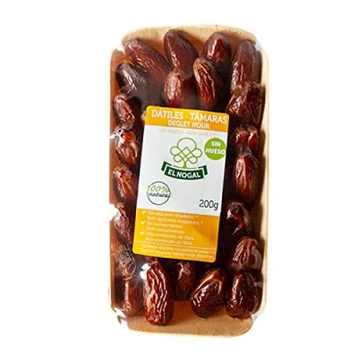 Imagen de EL NOGAL Frutas Deshidratadas Dátiles Sin Hueso Bandeja, 200 G