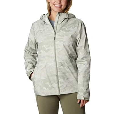Imagen de Columbia Inner Limits Jacket, Chubasquero Impermeable para Mujer, Dark Coral Coastline Print, Talla M