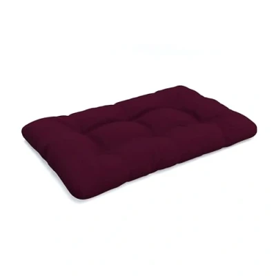 Imagen de POKAR Cojín Asiento aconchadas 120x80x12cm para Europalés/Europalet, jardín o terraza, cómodo sofá de paletas DYI, Interior y Exterior, sin palés, Morado