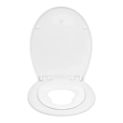 Imagen de WOLTU Tapa de WC Inodoro Asiento Bisagra Cierre Suave Instalar Rápida Antibacteriano