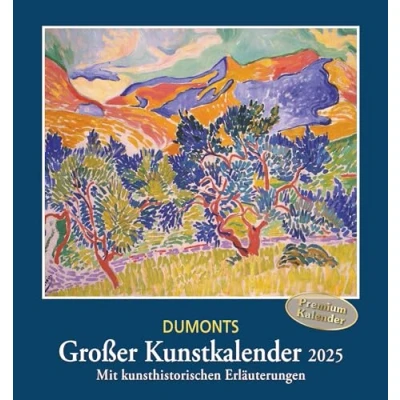 Imagen de DUMONTS calendario artístico grande 2025, clásico, moderno, impresionista, expresionista, de pared, formato 45 x 48 cm