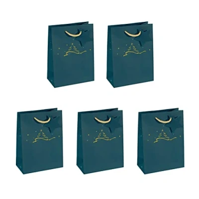 Imagen de SIGEL GT035 Bolsa para regalo pequeño, azul petróleo, 17 x 23 cm