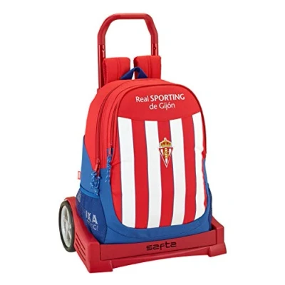 Imagen de Safta Mochila Espalda Ergonómica Real Sporting De Gijon Con Carro Evolution
