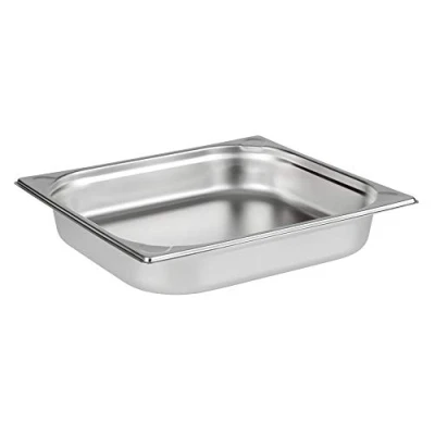 Imagen de APS 81702 Recipiente GN 2/3, acero inoxidable Gastronorm, dimensiones 325 x 355 mm/altura 65 mm/volumen 5,5 litros