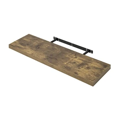 Imagen de WOLTU Estante Flotante, Estanterías de Pared, Tablero Pared Volato Flotante Libre, para salón, Cocina, Oficina 70x23x3.8cm Vintagebraun RG9369hov