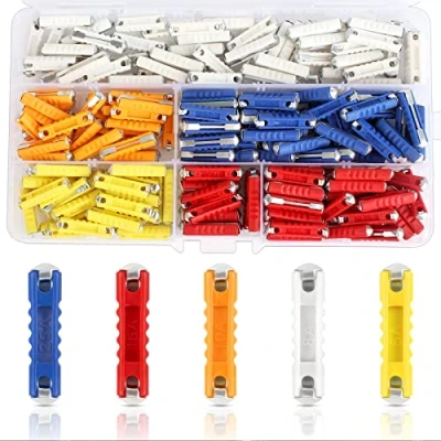 Imagen de 200 Pcs Fusibles de Cerámicos Continental Coche Torpedo Mixto con Una Caja Almacenamiento Plástico para Coches Clásicos Estilo Antiguo Vintage