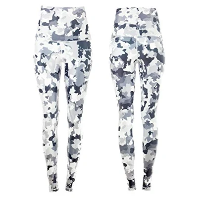 Imagen de WINSHAPE Damen Functional Power Shape Tights High Waist HWL102, Print, Slim Style Leggings, Mujer, Camo White, Extra Small