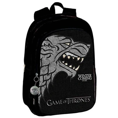 Imagen de Game of Thrones Stark Perona 57064, Mochila Grande Adaptable a Carro, Negro/Gris