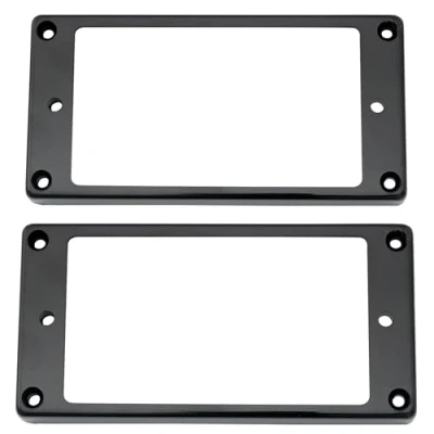 Imagen de Musiclily Pro Guitarra Marco Pastilla Humbucker de Plástico Pickup Frame Rings para Electrica, Negro