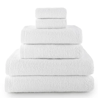 Imagen de Top Towel Plus toallas de baño grandes 2 cara o bidet + mano lavabo ducha Algodon 100% Blanco
