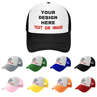 Imagen de Sombrero de Camionero Personalizado, Sombreros Malla Personalizados con Imagen Texto, Gorras béisbol, papá, camión, sándwich, Gorra, Regalo DIY para Hombres y Mujeres