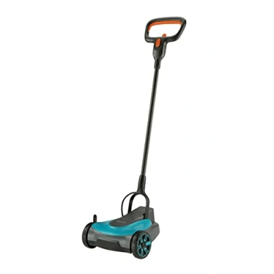 Imagen de Gardena Set Ready To Use de cortacésped a batería HandyMower 22/18V P4A: manual, para céspedes hasta 50 m², altura corte ajustable, incluida P4A 18 V (14620 20)