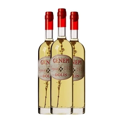 Imagen de Orujo Dolin Genepi Aguardiente 70 cl (Caja de 3 Botellas cl)