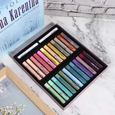 Imagen de Oil Pastel, Pasteles Al Oleo, Barra de Pintura óleo, Ceras Pastel Tizas para Sobreimpresión Mezcla Colores