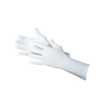 Imagen de Jah Blanco:Tex 3101 Guantes de algodón (12 pares, peso medio, 35 cm, talla 8), color blanco