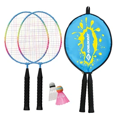 Imagen de Schildkröt Set de Badminton Junior, 2 Raquetas Cortas 45,5 cm, Volantes, en una Funda 3/4, 970901