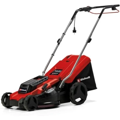 Imagen de Einhell Cortacésped eléctrico GC EM 1600/37 (1600 W, 37 cm de Ancho Corte, hasta 700 m², Cesta colectora 38 L, Ajuste Central la Altura Corte con una 20 60 mm)