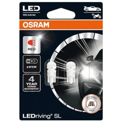 Imagen de Bombilla LED OSRAM LEDriving SL W5W RED