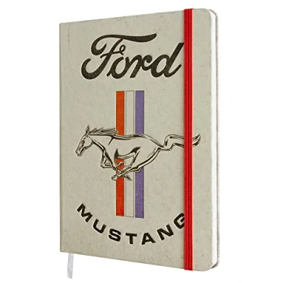 Imagen de Nostalgic Art Cuaderno retro punteado, Ford Mustang Horse Logo Idea de regalo para amantes coches, Bullet Journal dotted, Diseño vintage, A5