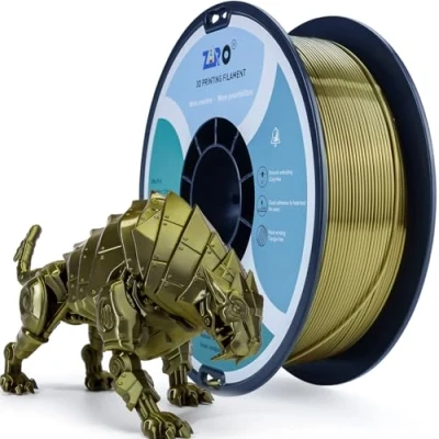 Imagen de ZIRO Seda Filamento PLA 1.75mm, Impresora 3D 1.75mm 1kg (2.2 lbs) / Bobina, Precisión Dimensional +/ 0.03mm, Bronce