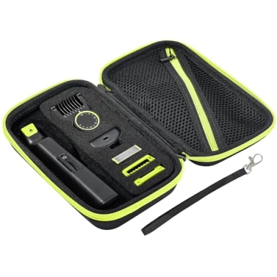 Imagen de ProCase Funda Rígida para Philips Norelco OneBlade QP6530/70 QP6531/70 QP6550 QP2724 QP2834, Caja Protectora de EVA Afeitadora Eléctrica Negro