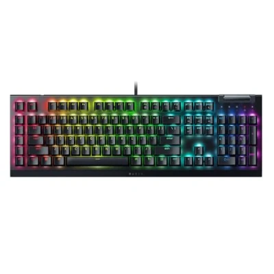 Imagen de Razer BlackWidow V4 X, Teclado mecánico gaming con Chroma RGB (Switches mecánicos amarillos Razer, 6 Teclas macro dedicadas, de ABS doble inyección) US Layout, Negro
