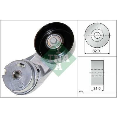 Imagen de INA 534 0372 10 Brazo tensor, correa trapecial poli V OPEL: Antara, Insignia A Berlina, SAAB: 9 3 Familiar, CHEVROLET: Captiva