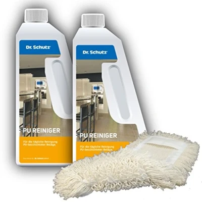 Imagen de Dr. Schutz 2 limpiadores de poliuretano (750 ml) con mopa.