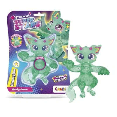Imagen de CRAZE Superstars Stretchy Drumylee Figuras coleccionables y elásticas con Relleno mucoso, 6 Personajes Diferentes para coleccionar