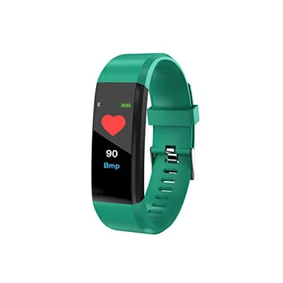 Imagen de Pulsera de Actividad Inteligente Podómetro Deportiva Frecuencia Cardíaca Tensión Arterial SmartBand Bluetooth para fitbits Smart Watch (Green)