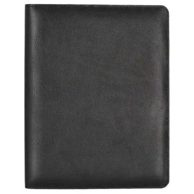 Imagen de Alassio Cremona II 30058 Carpeta de Anillas en Formato DIN A4, Piel napa, para Documentos Negro, Aprox. 32 x 25 2 cm, Negro