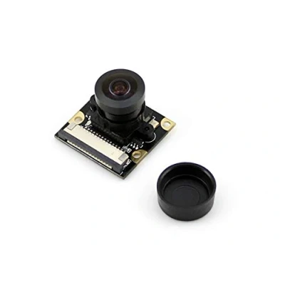 Imagen de Waveshare Camera Module Kit 1080p Fisheye Lens Wider Field of View for Any Version Raspberry Pi